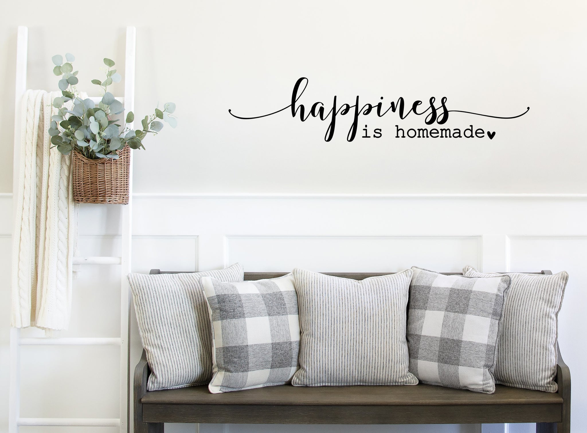 Happiness is homemade  | Die Cut Sticker - 2 sizes available