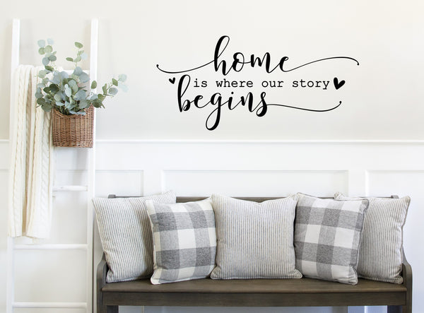 Home is where our story begins | Die Cut Sticker - 2 sizes available