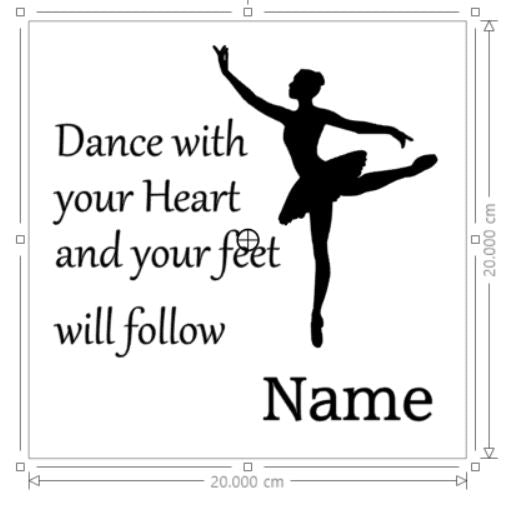 Dance with your heart and your feet will follow | Personalised Photo frame Gift