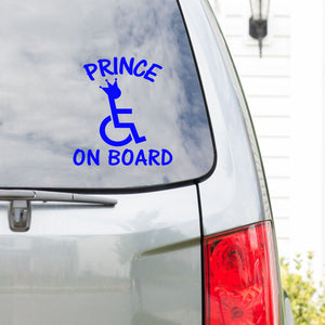 Prince on Board | Car Stickers | Die Cut Vinyl Stickers