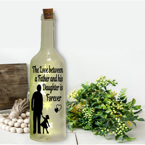 The Love Between a Father and His Daughter is Forever | Bottle Sticker